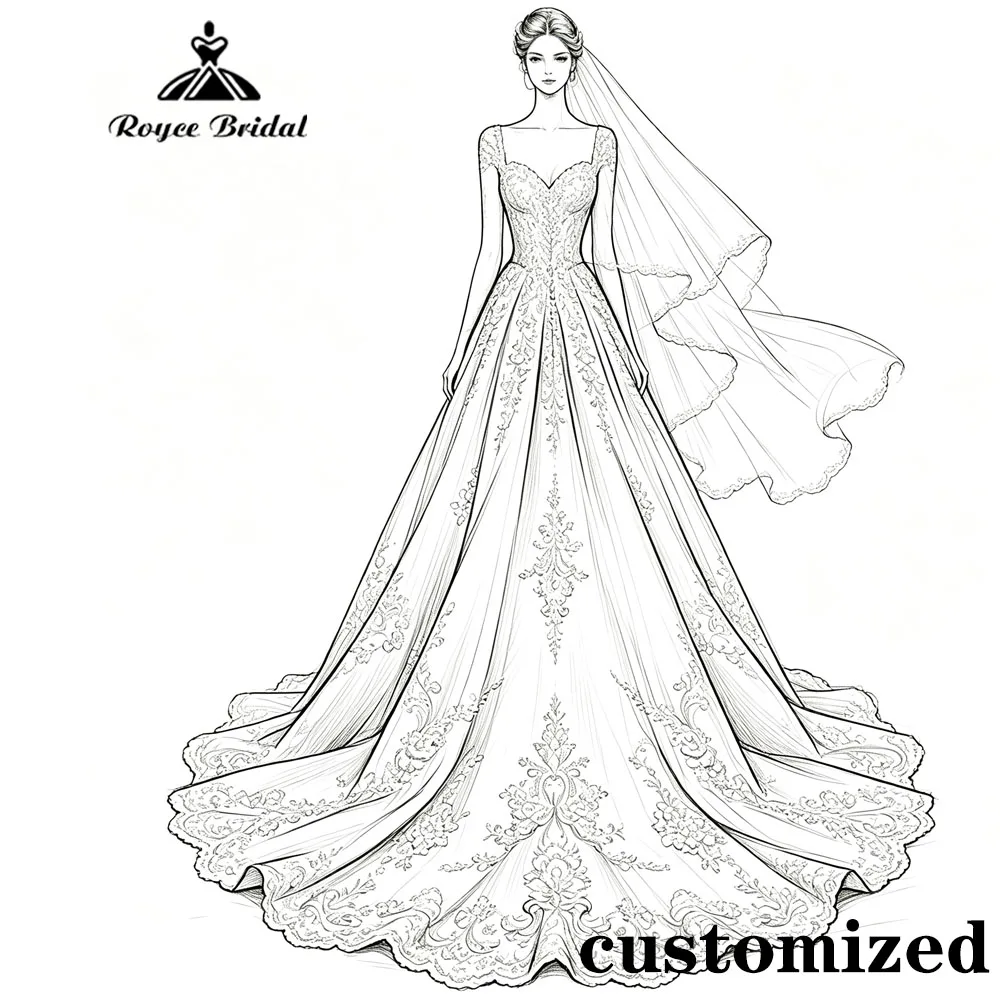 2027 Customized Fee Bridal Gowns For purchase by customers in Brazil only