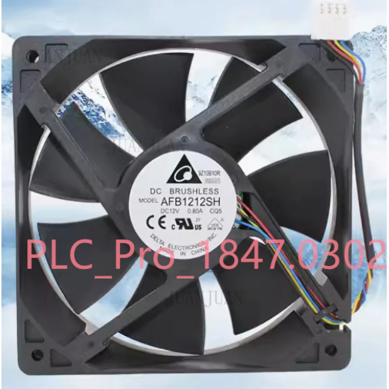 A+ 1PCS NEW FOR Delta  AFB1212SH 120*120*25mm 12V 0.8A 4pin Case Cooling Fan Fast ship