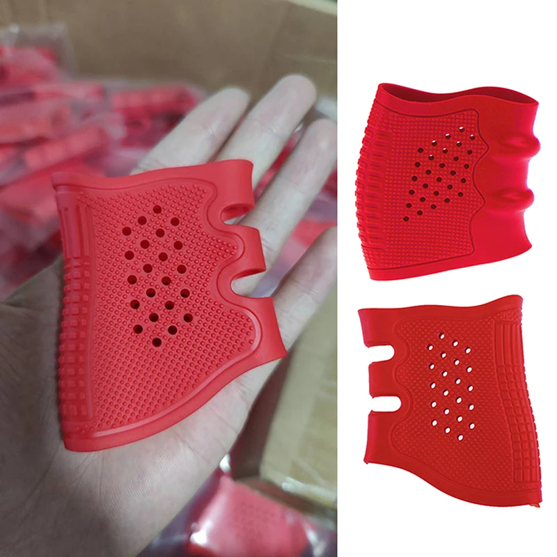 

Tactical Handgun Anti-Slip Soft Adhesive Protect Cover Rubber Grip Glove Tactical Holster Hunting Gun Accessories