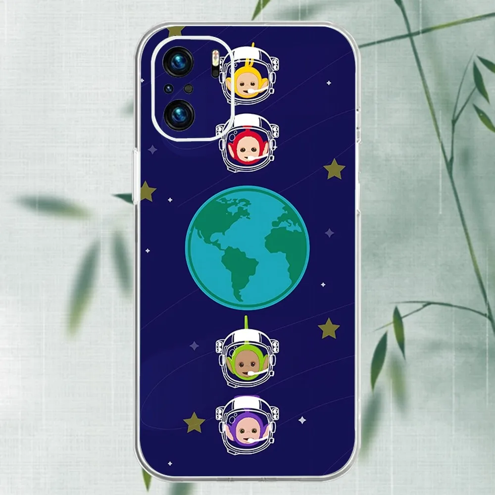 Cute T-teletubbies Phone Case For Xiaomi 11 Redmi Note 11 5G 8T 9A 9 10T Note8Pro Note9 12SUltra Transparent Case