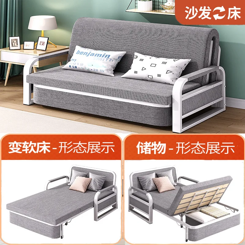 Sofa bed, foldable dual-purpose balcony, small unit, single living room, household, expandable internet celebrity,