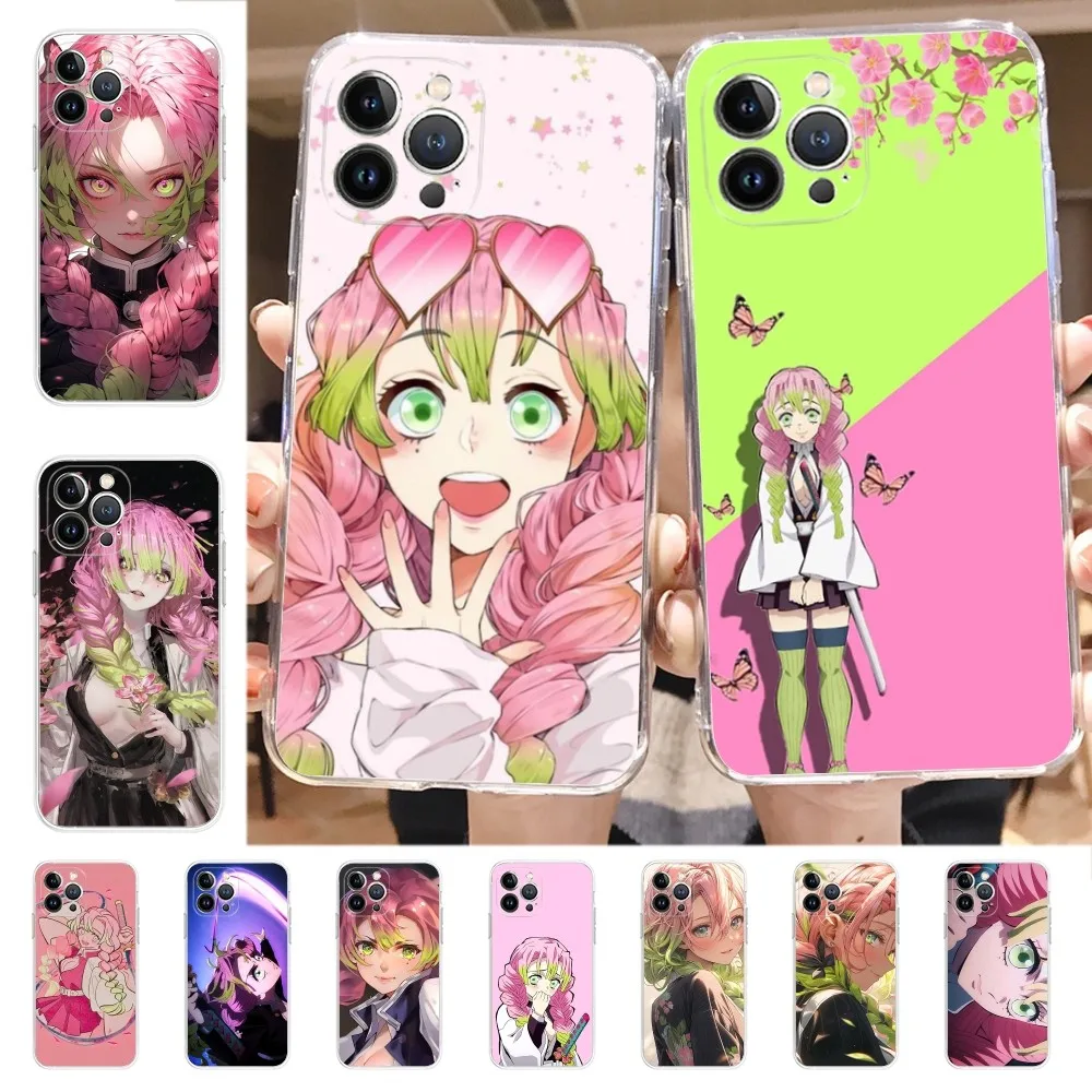 Kanroji Mitsuri Anime Phone Case For iPhone 14 11 12 13 Mini Pro XS Max Cover 6 7 8 Plus X XR SE 2020 Funda Shell