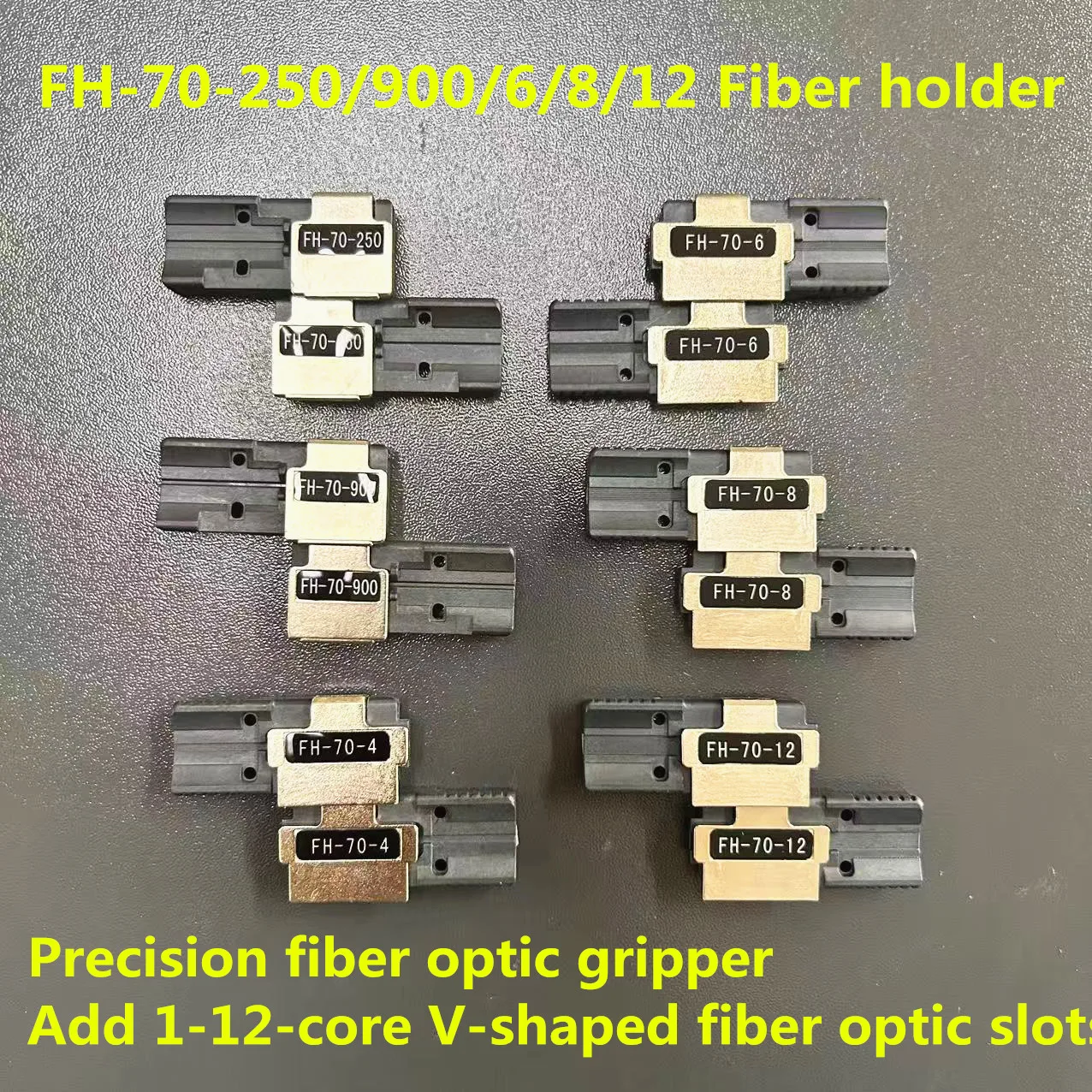 

FH-70-250 FH-70-900 FH-70-4 FH-70-6 FH-70-8 FH-70-12 fiber holder for FSM-70R+ FSM-88R FSM-90R Fiber fusion splicer Fiber plate