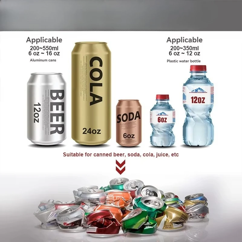 Crusher Electric Metal Aluminum Can Crushers Trash Compactor for Aluminum Seltzer Soda Beer Cola Cans Water Bottle Smasher - view 4