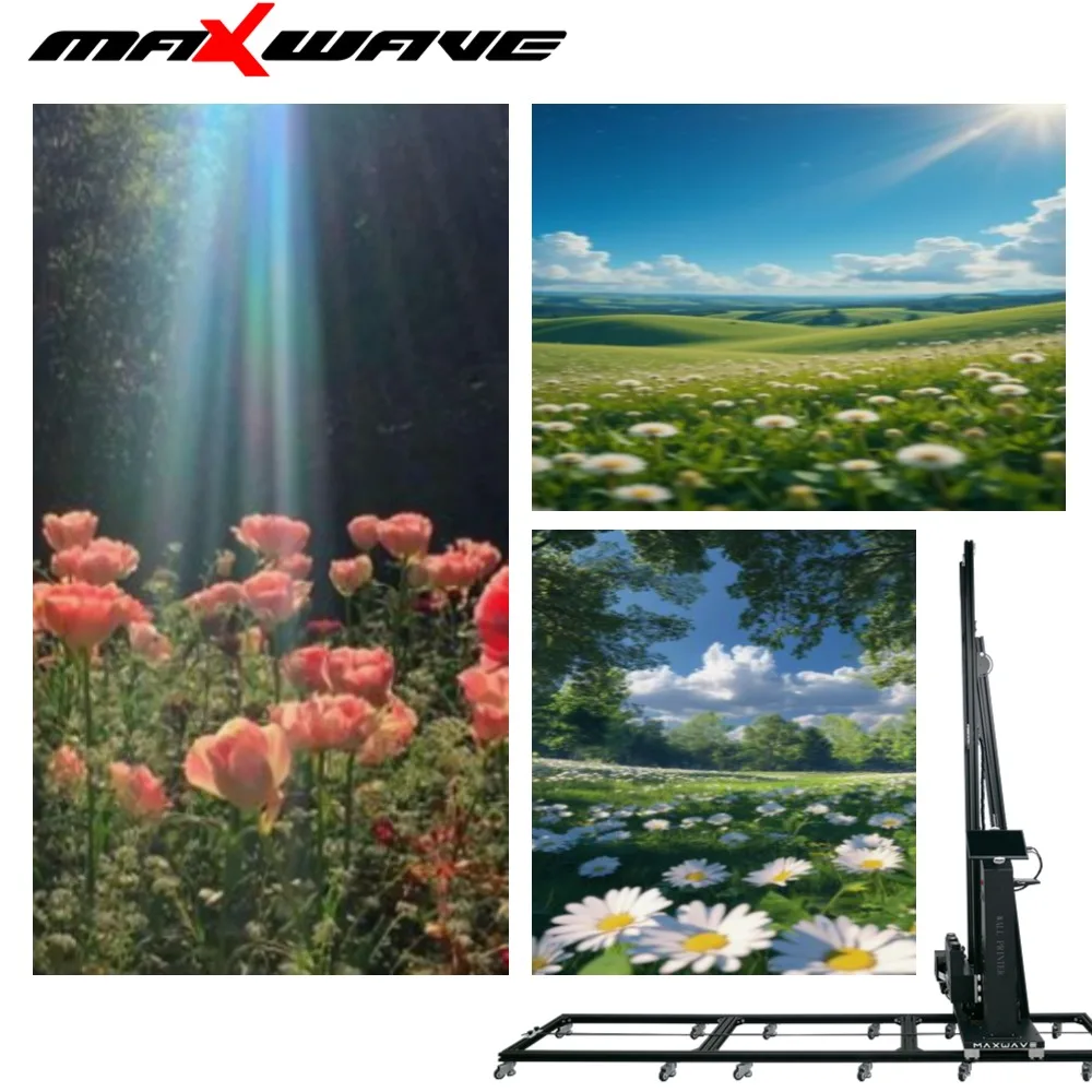 Портативный УФ-настенный принтер MAXWAVE с воздушным охлаждением, УФ-лампа, стабильная работа, печать, прочное искусство для студий, подрядчиков