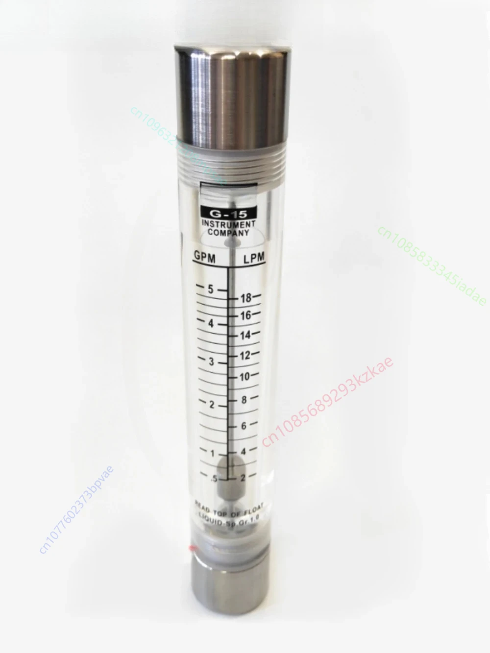 LZT G-15 LZT G-25 Float Pipeline Plexiglass Flow Meter