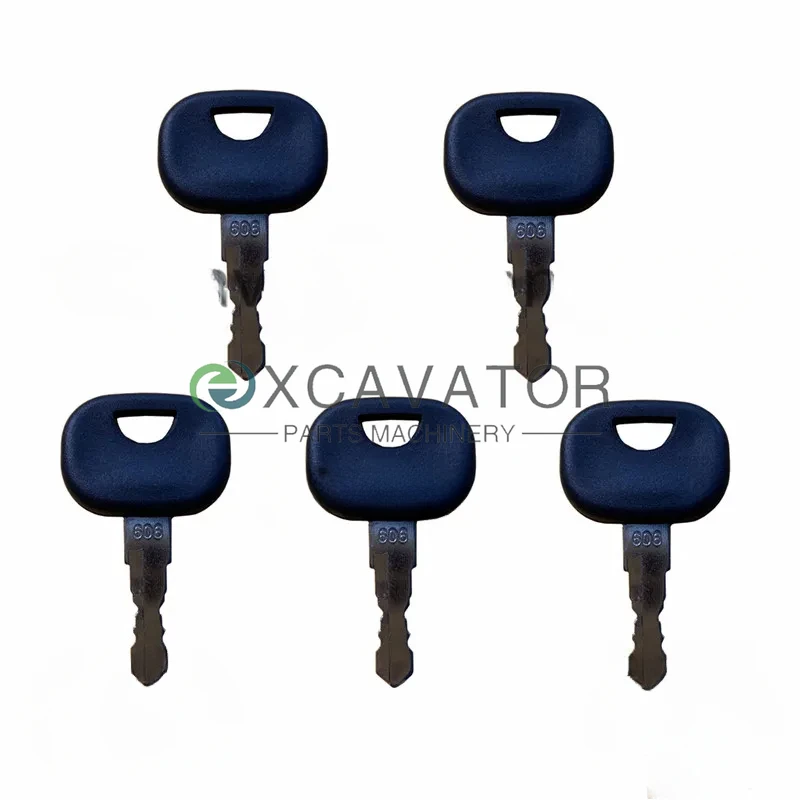 

5 шт. 606 ключ зажигания для стартера Liebherr John Deere гусеничного погрузчика тяжелого оборудования