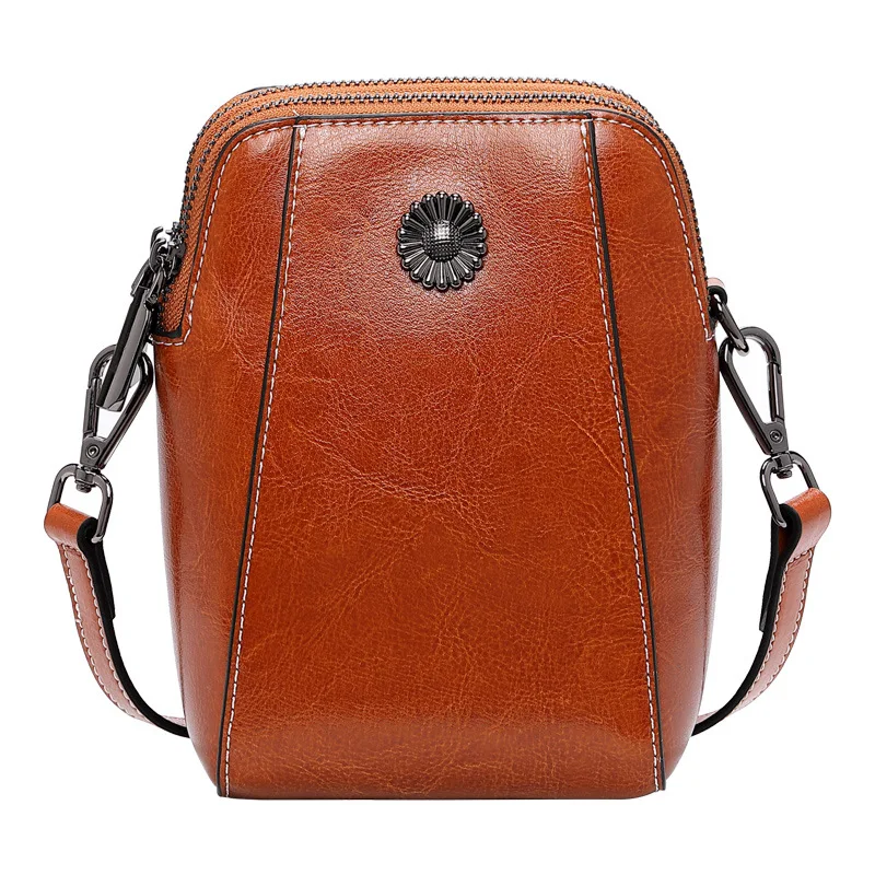 

Crossbody Leather Bag Cowhide Genuine Versatile Shoulder Handbags For Women Casual High-Quality Messenger Luxury Fashion Female