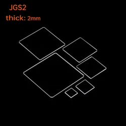 2mm Quartz Square Glass Sheet, High Temperature Resistance, Acid and Alkali Resistance, Ultra-thin, JGS2,length 6mm-100mm