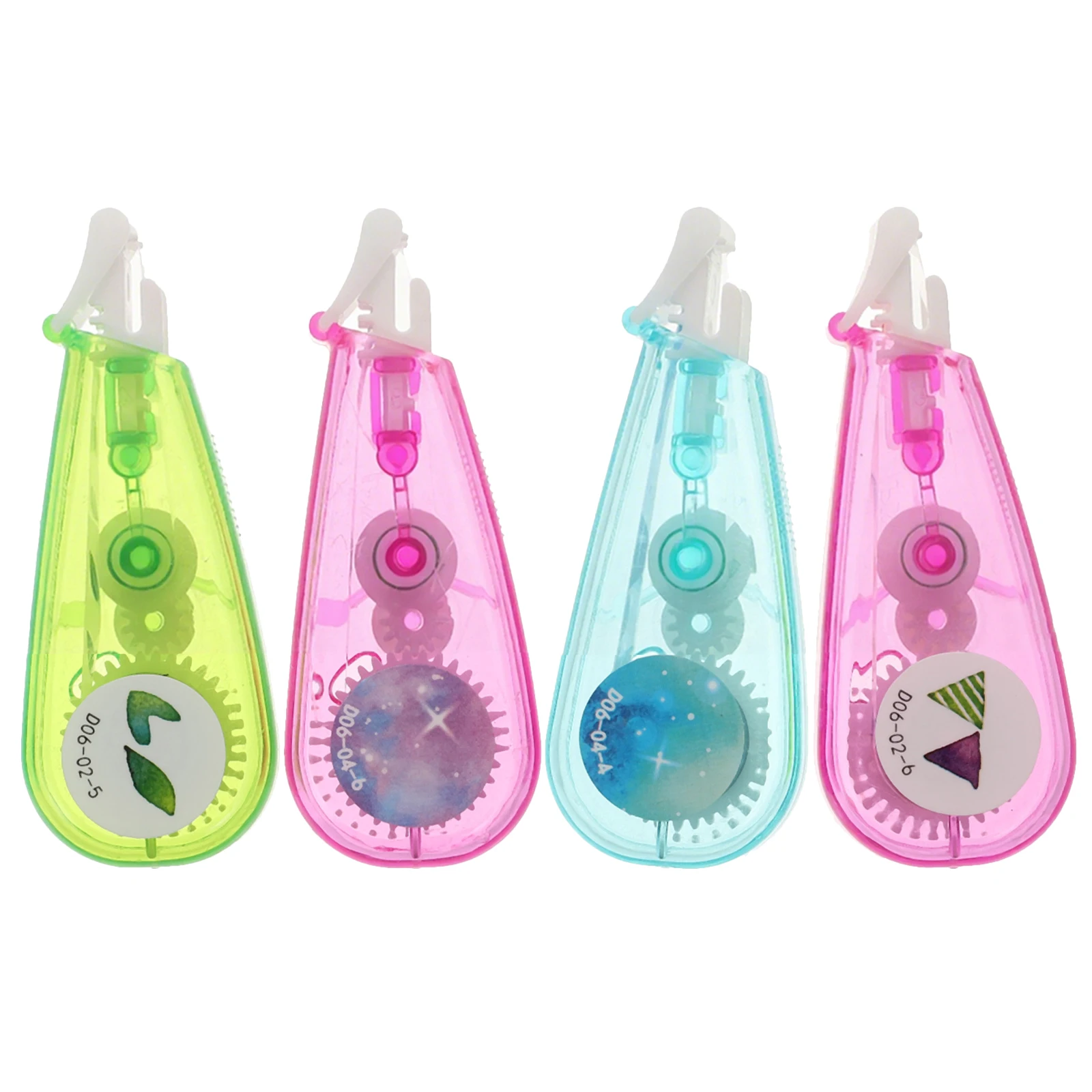 

4pcs Printing Correction Tapes Patterned Roller For Students Study Tools Office School Stationery Supplies Paper