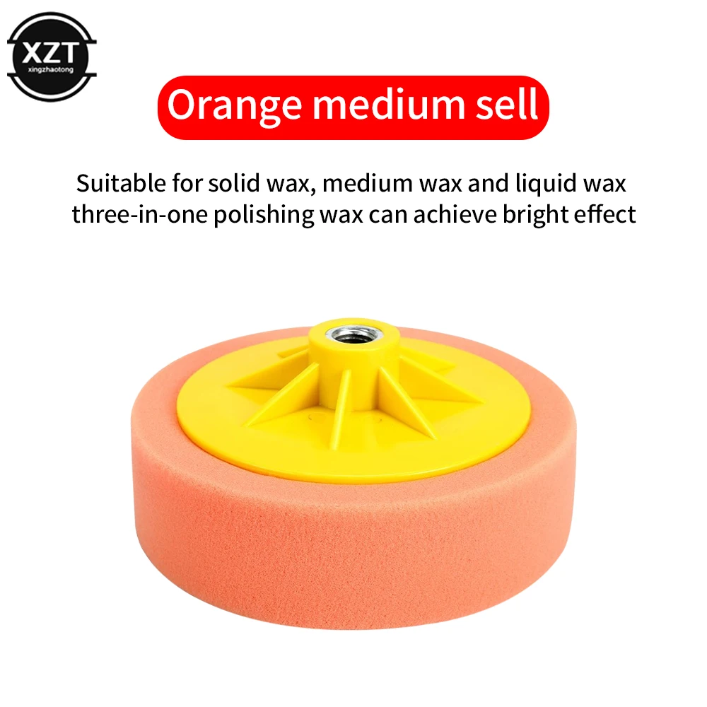 Newest  6 Inch Waxing Sponge Restore Coarse, Medium And Fine Screw Polishing Disk Car Beauty Mirror Repair Sponge Wheel M14 Disk