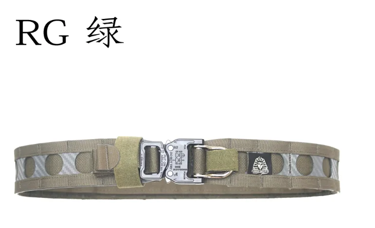 NONE Outdoor-Ausrüstung Ferro Concept Style Gürtel Bisonform taktischer Schnellverschluss innen außen Doppelschicht-Hüftgurt 5