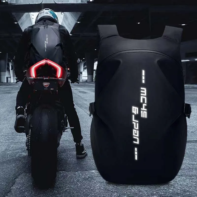 New Motorcycle Riding Backpack Helmet Bag, Men's Motorcycle Bag Waterproof Large-Capacity Backpack Women's Full-Face Helmet Bag