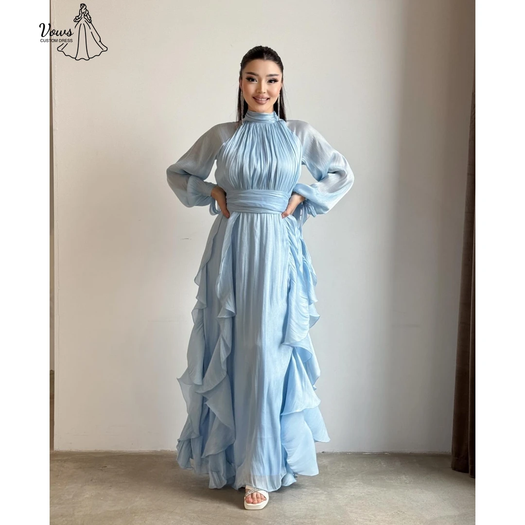 

Вечерние платья Vows с круглым вырезом, женские элегантные платья для особых мероприятий, свадебное вечернее платье на заказ, роскошное 20л.