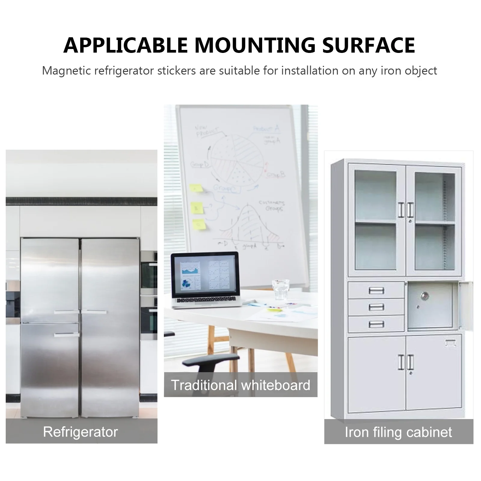 

1Pcs Magnetic Plan Sticker Erasable Message Board Fridge Note Board Reminder Tool Refrigerator Whiteboard Memo Flexible