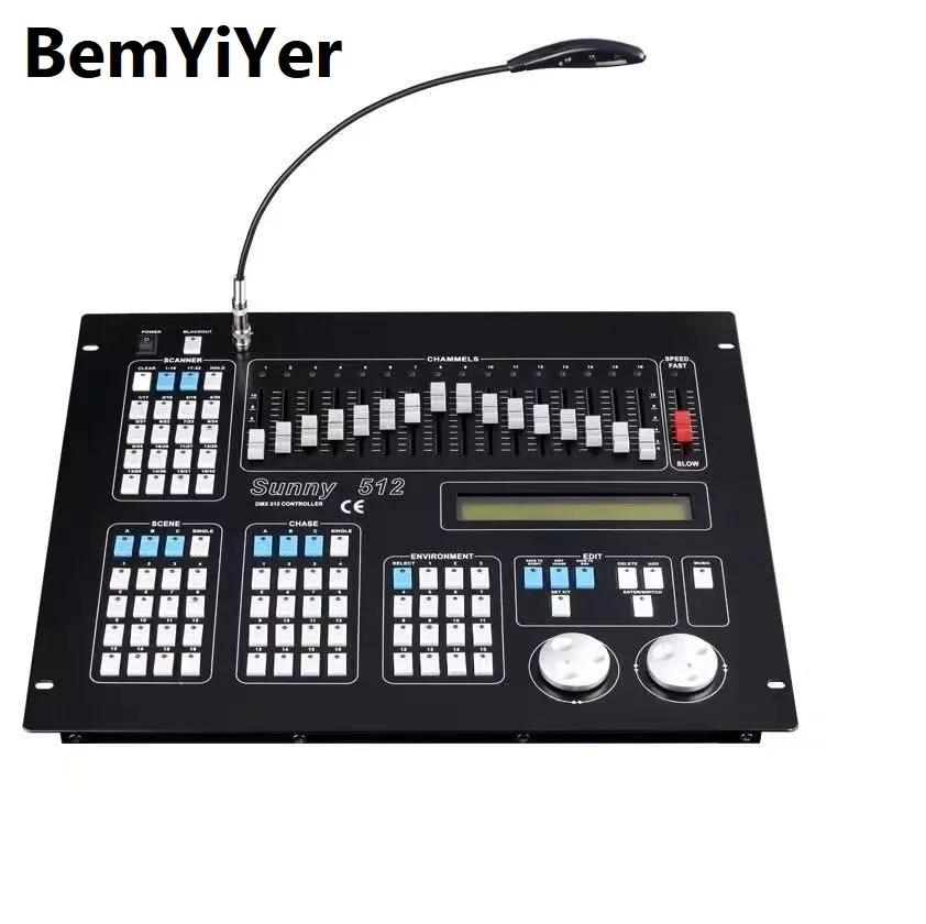 

Консольное освещение сцены Sunny 512, контроллер DMX, упаковка кейса для полета