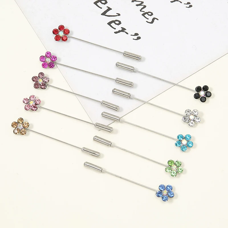 Hot Sale 10Pcs/Bag 5 sunflower pins Muslim Accessories For Women Practical Hijab Pins Brooch Cheaper Shawls Pins Clips