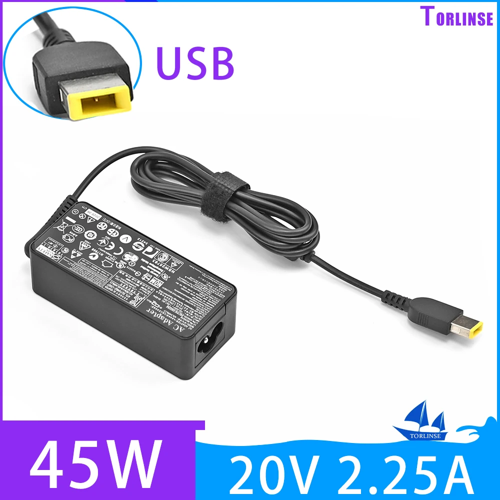 Laptop Ac Adapter Charger 20V 2.25A 45W for Lenovo Thinkpad ADLX45NLC3 ADLX45NDC3A ADLX45NCC3A 0C19880 59370508 ADLX45NLC3A