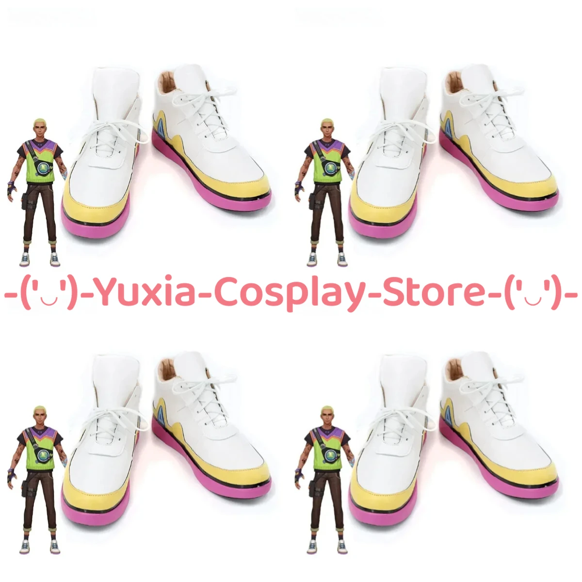 يوكسياكوسبلاي! أحذية VALORANT Gekko التأثيرية لشخصية لعبة الرسوم المتحركة الدعامة من جلد البولي يوريثان أزياء حفلات الهالوين #1