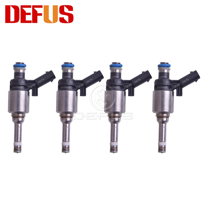

DEFUS 4 шт. Оптовая продажа, оригинальное качество, топливные форсунки OEM 06J906036S для Audi Passat Golf 1.8T, коммерческий класс