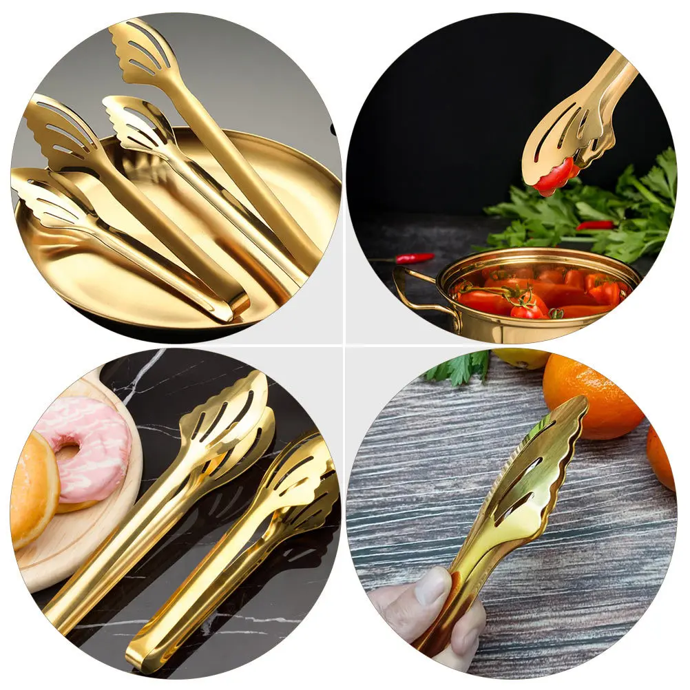 

Anti-Scald Steak Tong Heavy Duty Food Clamp Heat Resistant Rust Proof Kitchen Gadgets For Home Restaurant Multi-Purpose