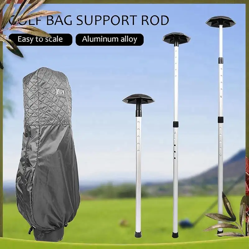 

A08P-3X Golf Club Stiff Arm, Golf Travel Bag Support Rod Stick With Anti-Impact Support Cover,Foldable Golf Bag Support Stick