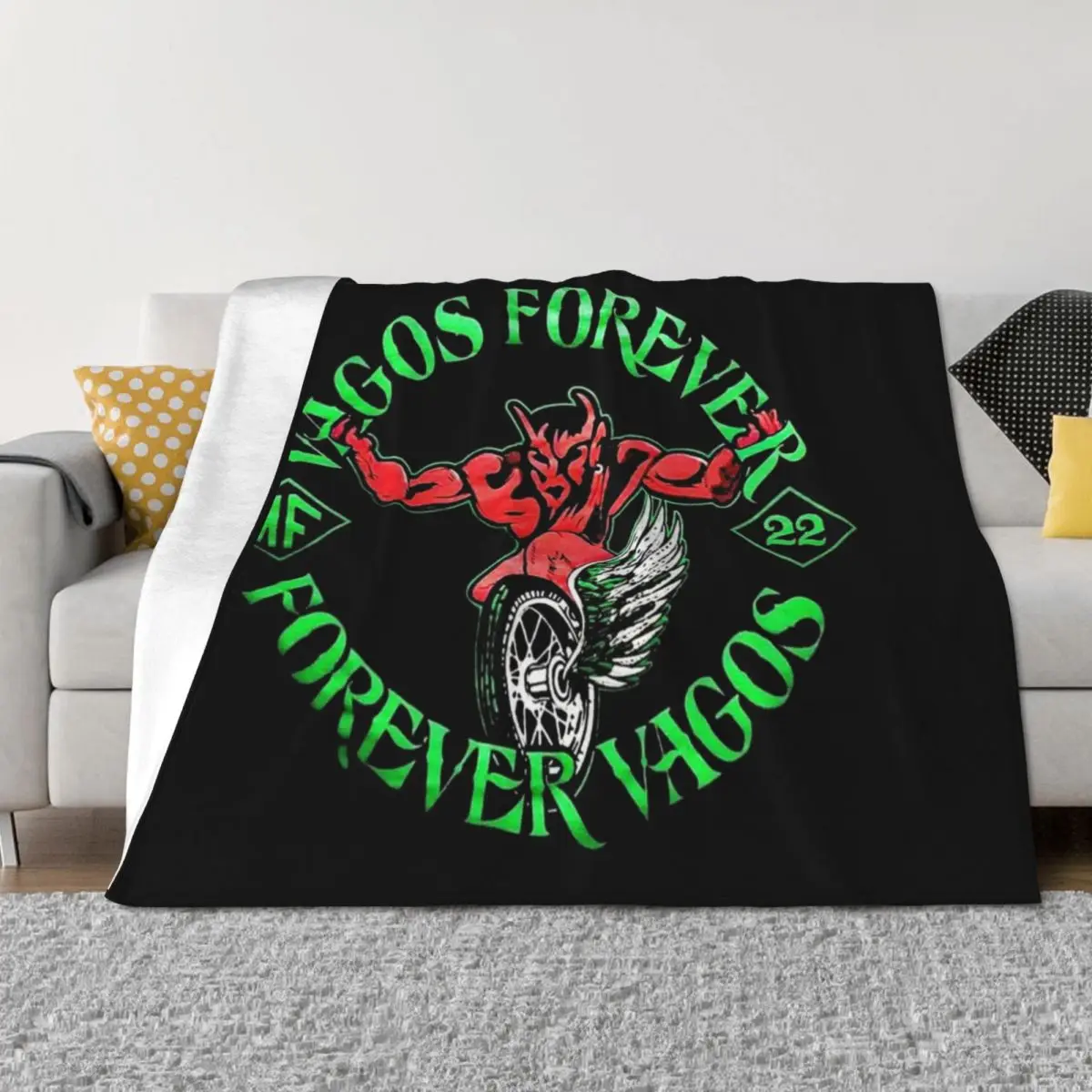 

Vagos MC Throw Blanket Thins Decorative Sofas Decorative Sofa Quilt Blankets
