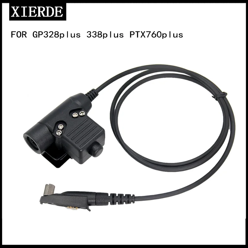 

XIERDE U94 PTT Adapter Cable for Motorola GP328Plus PTX760Plus GP338plus U94 PTT Walkie Talkie Accessories