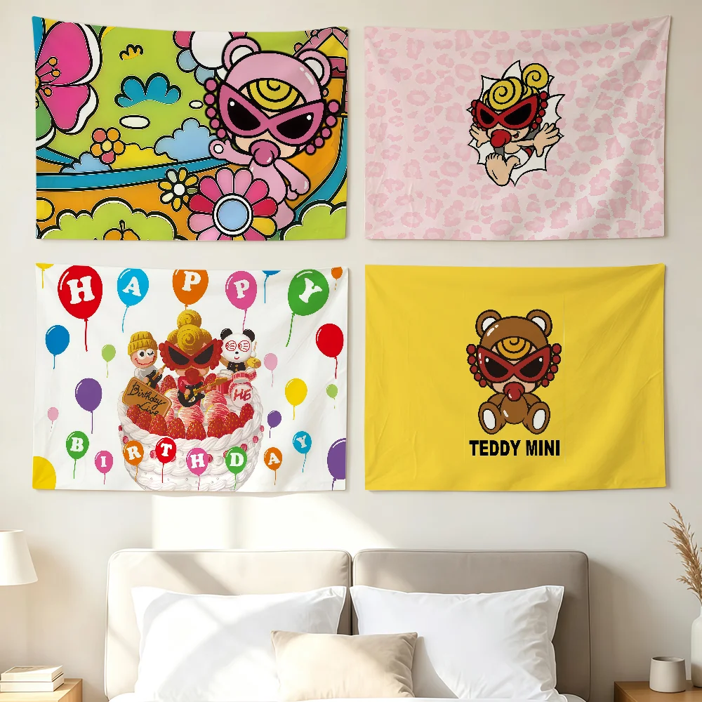 Fashion Brands H-Hysteric M-Mini Flag Wall Decorations Home Decor Suitable For Living Room Bedrooms Dormitories Parties Holidays
