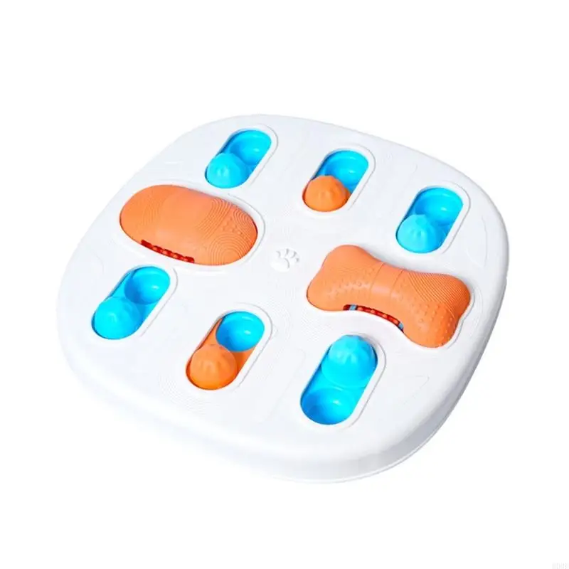 Silicone AntiChoking Dog Dish With Puzzle Design Slow Feeder To Prevent Gulping And Improve Digestion for Breeds B03E