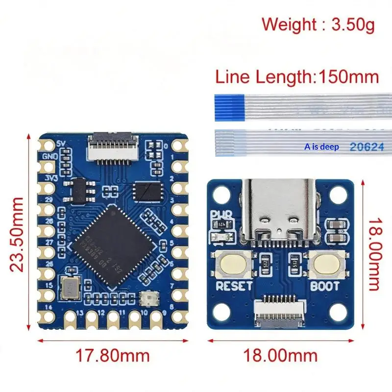 RP2040 Tiny Development Board Module 1 Set High Efficiency Low Consumption for Student Electronics Experiment Projects