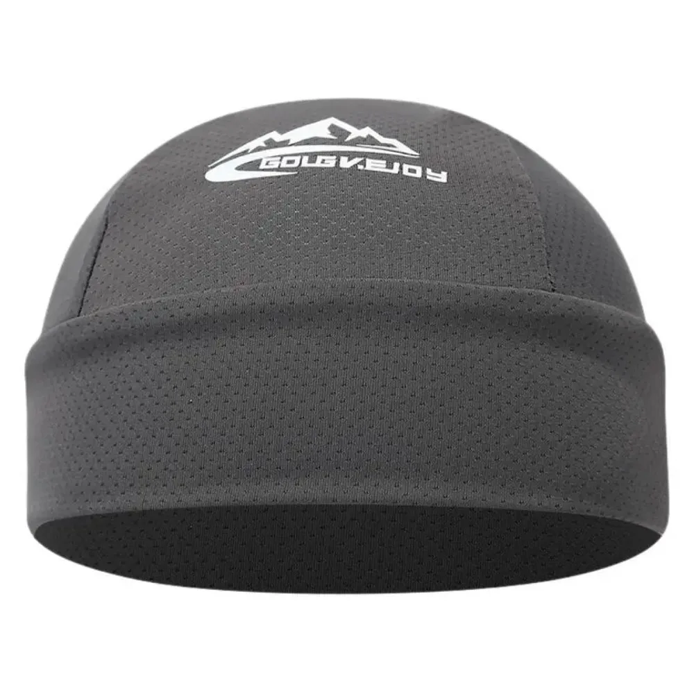 Fotografia 5: Boné de Motocicleta de Secagem Rápida Anti-UV, Touca Esportiva Refrescante, Forro de Capacete, Boné Absorvente de Suor para Ciclismo, MTB e Corrida ao Ar Livre para Homens e Mulheres