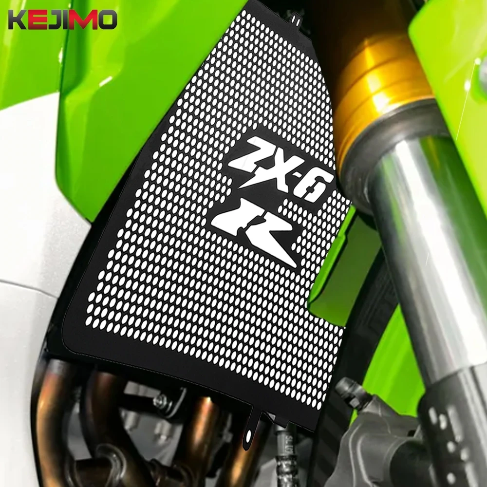 

FOR Kawasaki Ninja ZX-6R ZX-6RR ZX 636 6 R RR ZX636 2003 2004 Motorcycle CNC Radiator Grille Guard Protector Cover Accessories