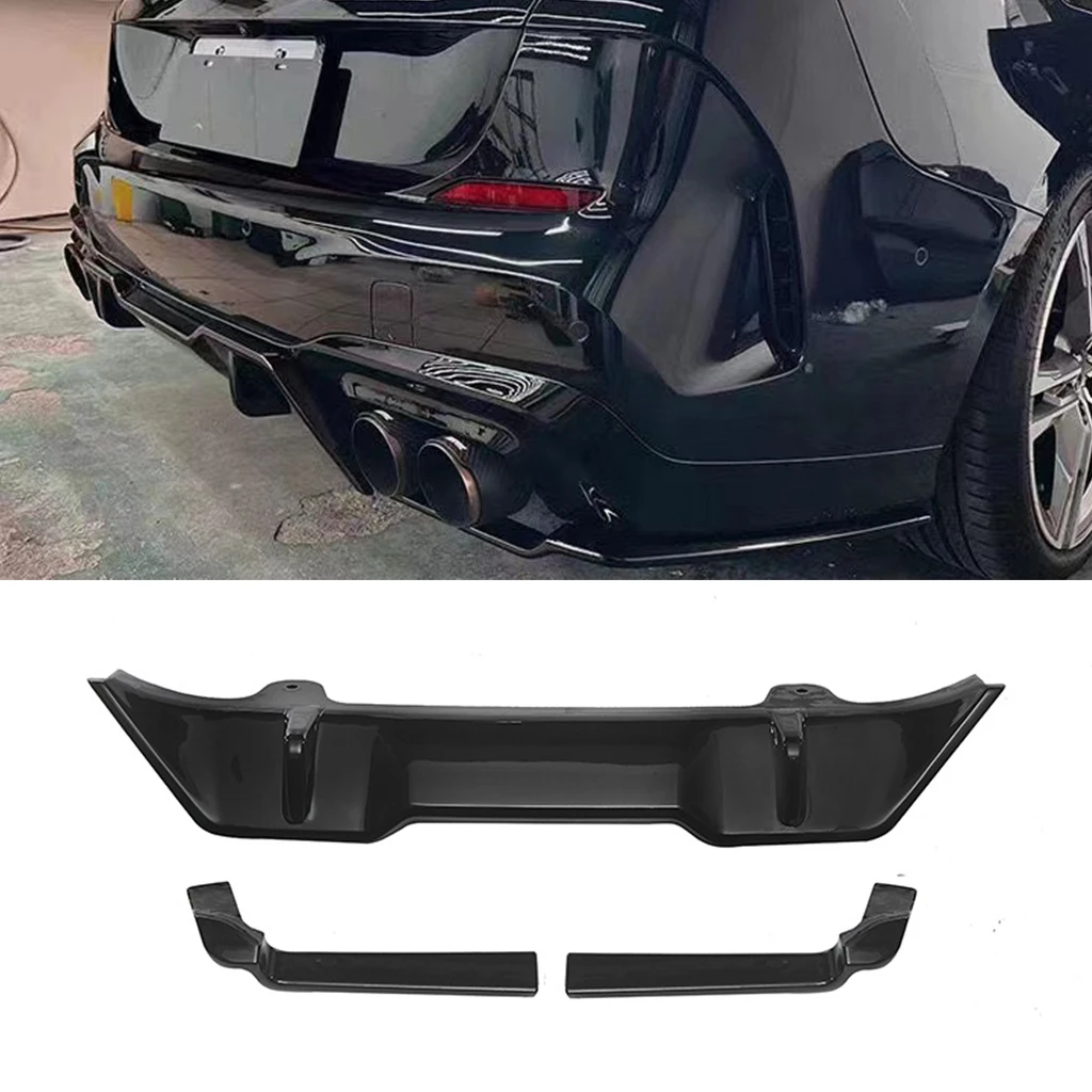 ABS Car Rear Bumper Diffuser Lip Rear Side Splitters Spoiler Lip For BMW 2 Series F44 2021 2022 2023 2024