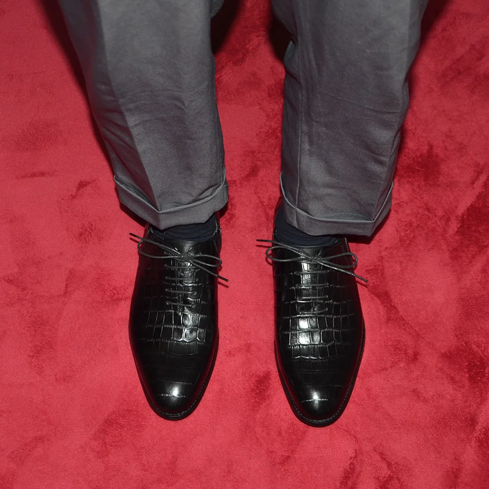 Chaussures en cuir motif Croco - Men'S Formal Party Wear Shoes avis et prix