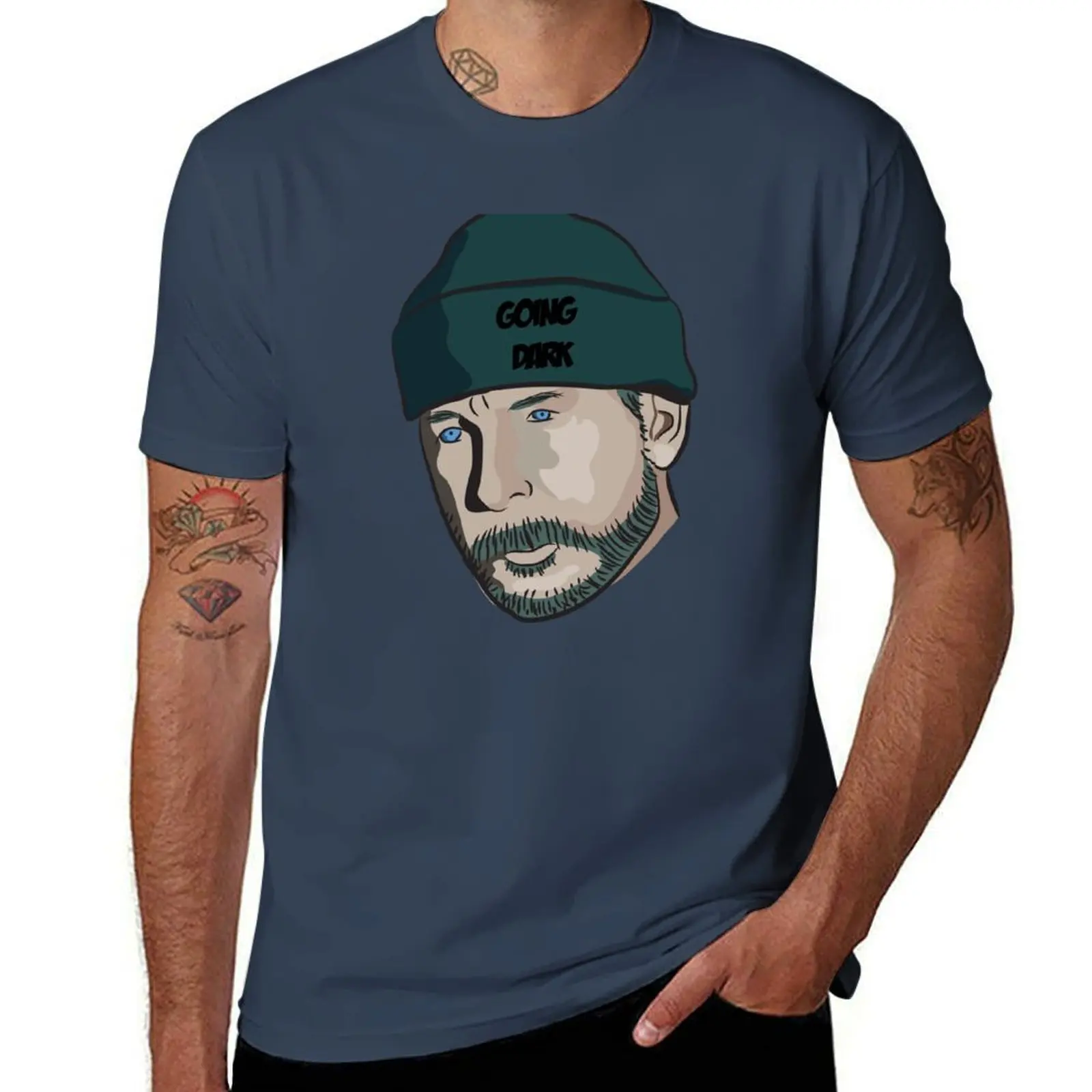 

Cartoon Captain Price - GOING DARK T-Shirt man t shirt cotton t shirts with prints T-Shirt