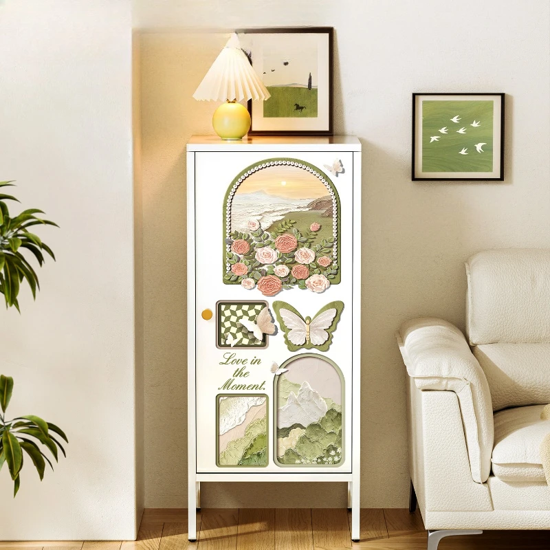 

ocker next to sofa, household living room, dining side cabinet, iron cabinet, bedroom bedside storage cabinet