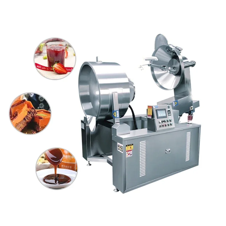 TCA CE certificated Automatic Gas Electric Chili Sauce Industrial Food Cooking Mixer Machine Factory