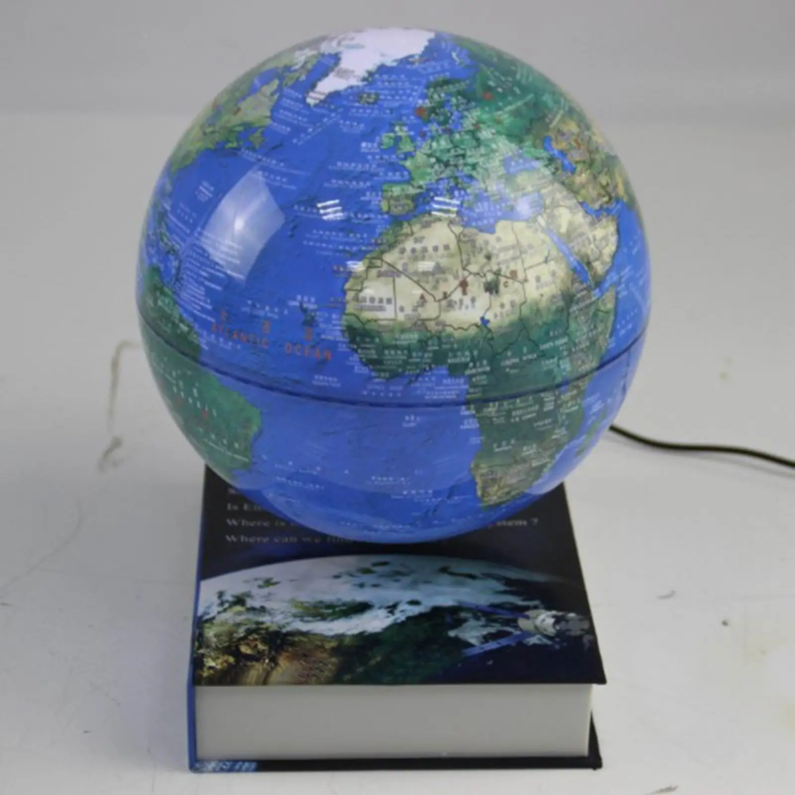 

Floating Globe Magnetic Levitation Globe Educational Supplies Luminous Earth Globe Cosmic Cover Book Base