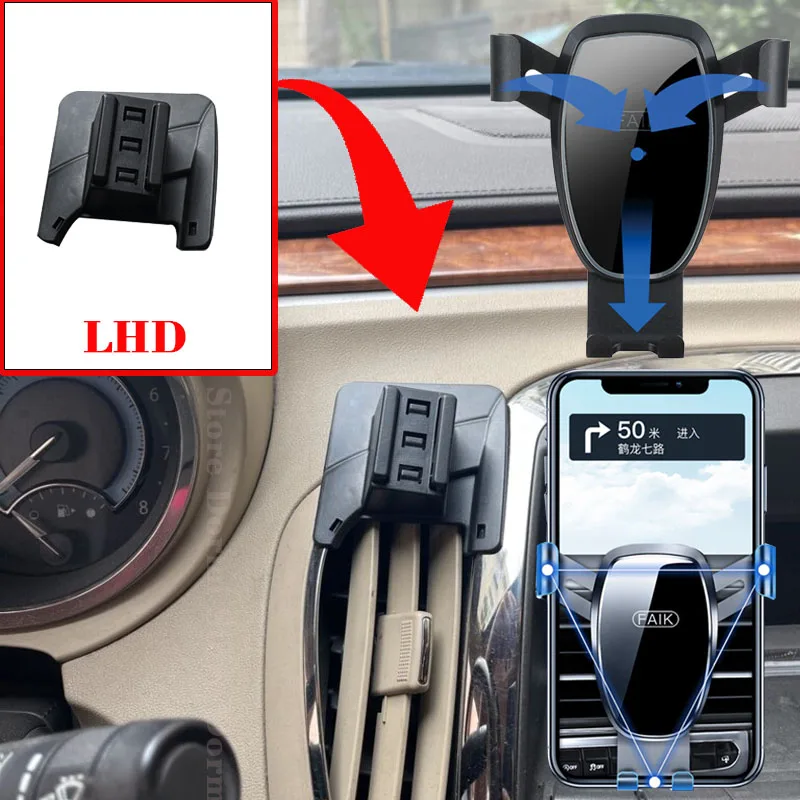 Car Mobile Phone Holder For Buick LaCrosse Allure Alpheon 2010~2013 360 Degree Rotating GPS Gravity Mount Support Accessories