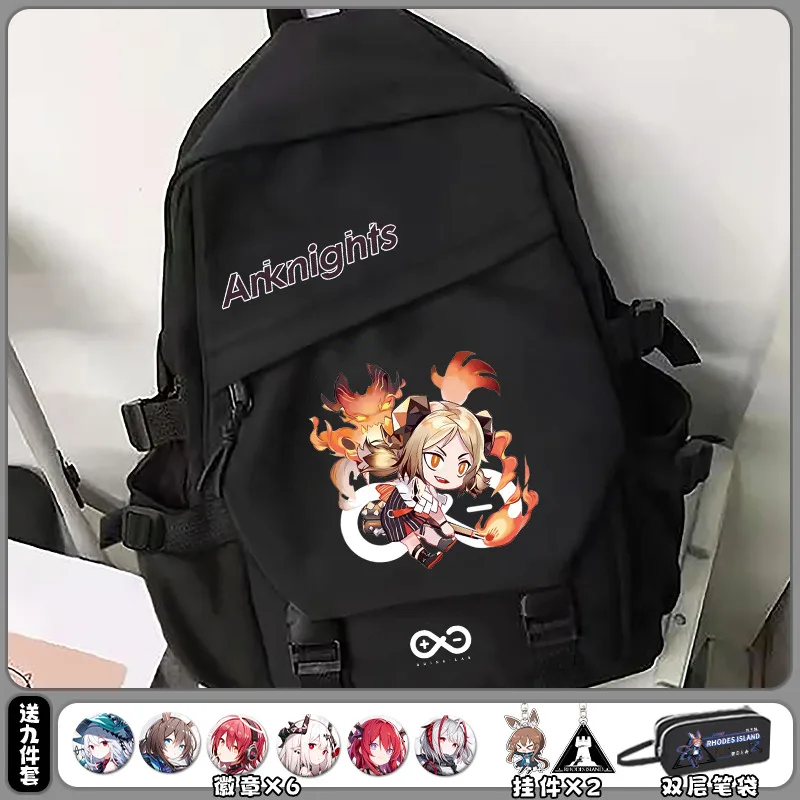 Arknights Merchandise Amiya Skadi Anime Game Double Shoulder Backpack For Boys And Girls High Middle Elementary School Students