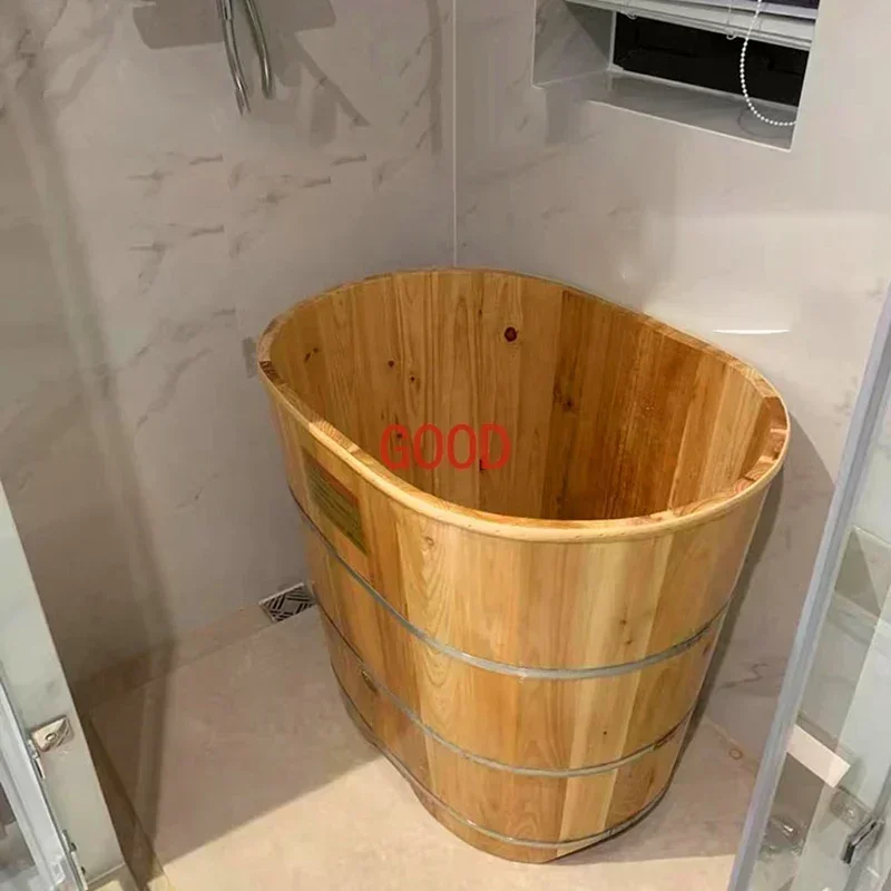 

Oval Wooden Bathtub Large Comfortable Exquisite Personal Bathtub Fragrance Thicken Chuveiro Lorenzetti Furniture CY50YT