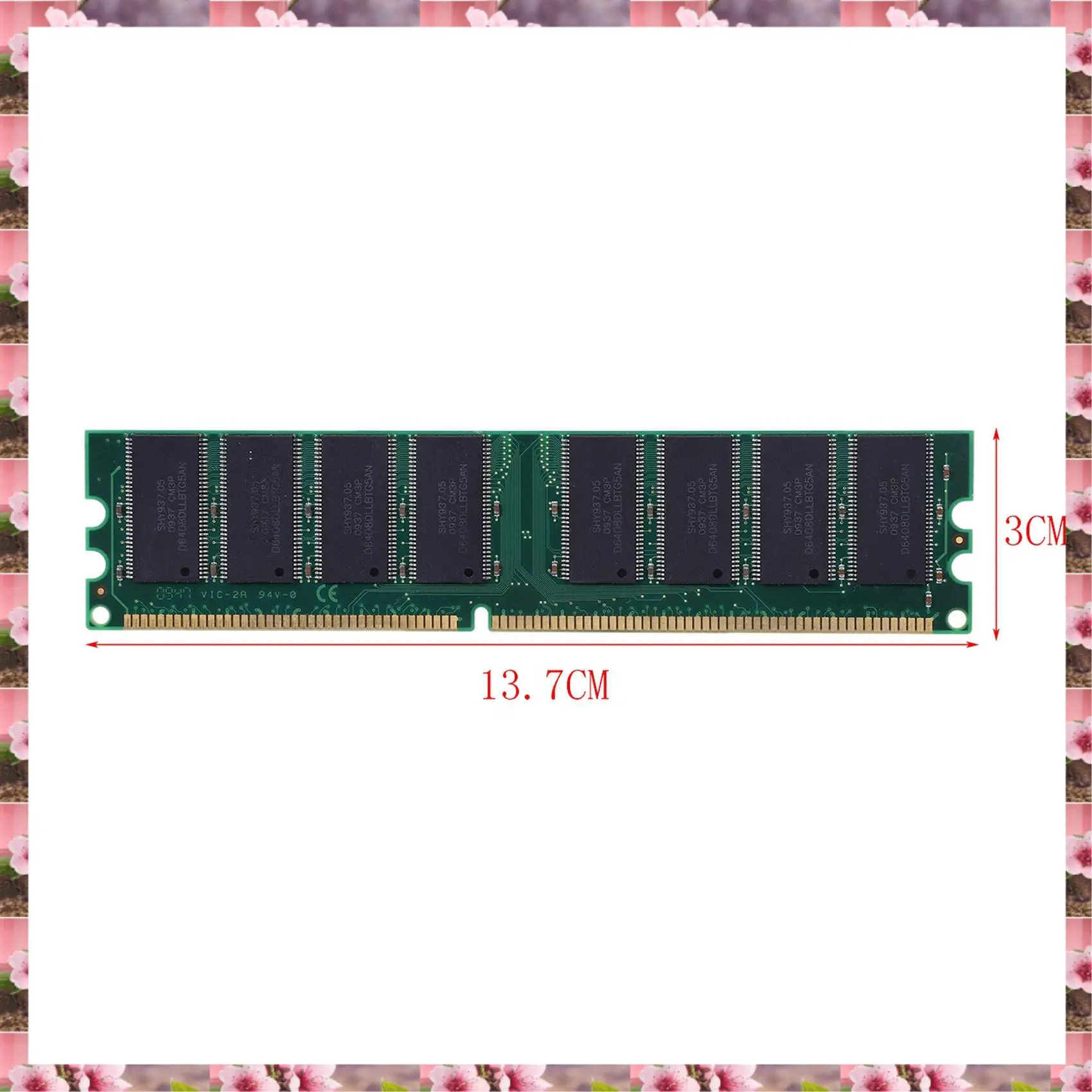 2025 2X 2.6V DDR 400Mhz 1GB Memory 184Pins PC3200 Desktop For RAM CPU GPU APU Non-ECC CL3 DIMM,2X 2.6V DDR 400Mhz 1GB Memory 184