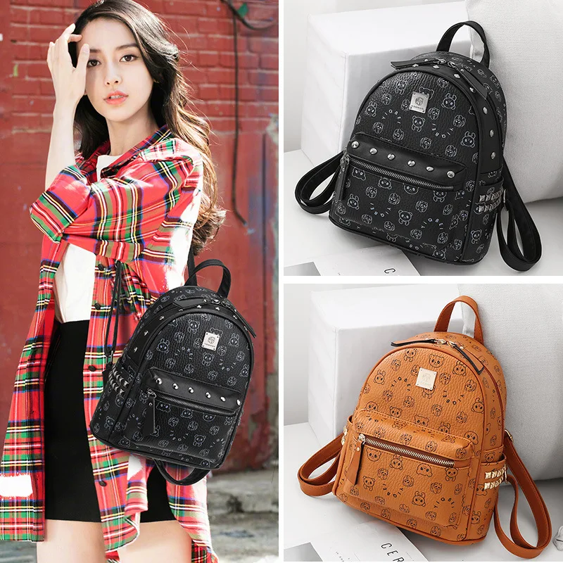 Nuove borse moda femminile tendenza zaino selvaggio dolce ragazza borsa da scuola zaino da viaggio zaino carino mini zaino donna