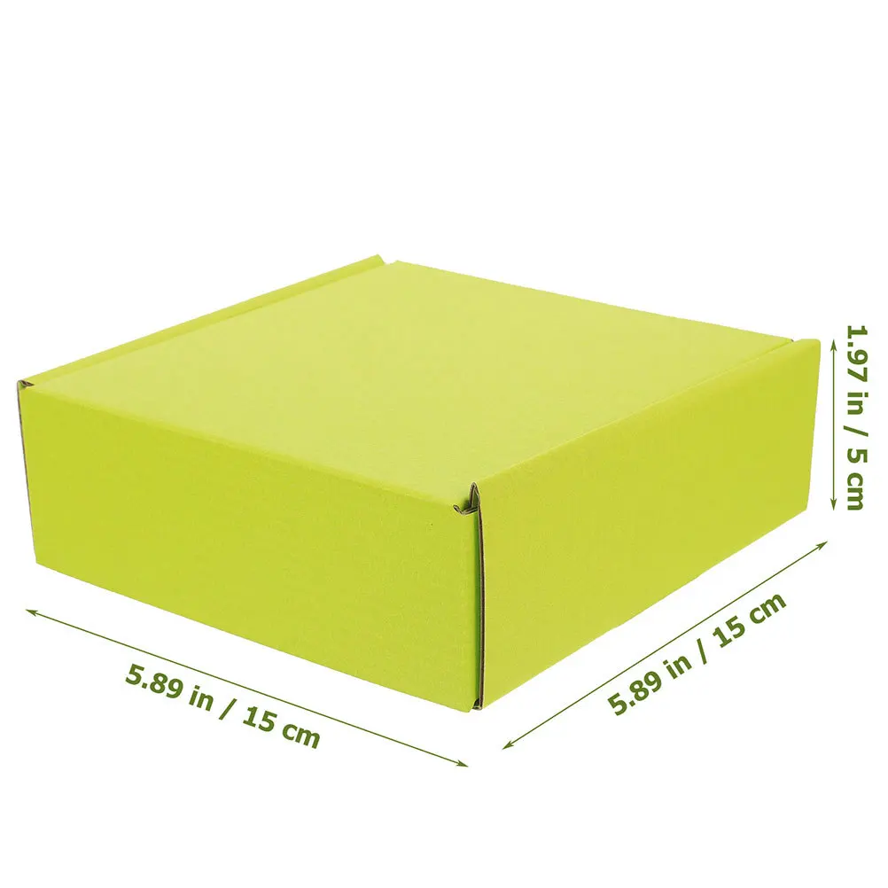 10 قطعة صناديق شحن مموجة قوية حلول تخزين عملية متانة عالية لا حاجة إلى صندوق تغليف الشريط #5