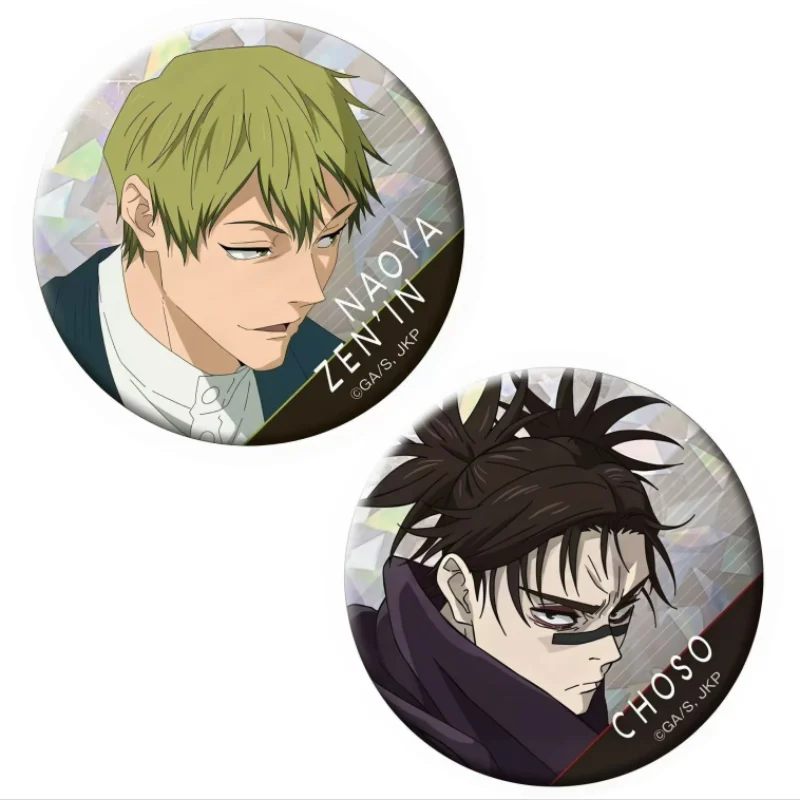 

Брошь с персонажами аниме-мультфильмов Jujutsu Kaisen: Зенин Наоя, Чосо. Значки для рюкзаков и одежды, декоративные аксессуары, подарок на фестиваль.