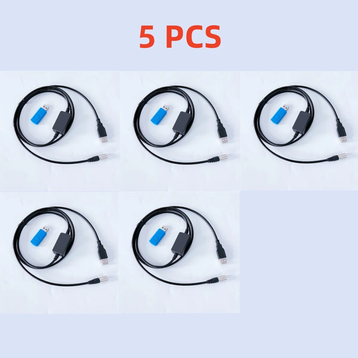 5 pcs brand New Download Data USB Cable Applicable to Nikon Total Stations 6PIN NIKON CABLE NPL 352 /DTM 322/ DTM 522 / DTM552