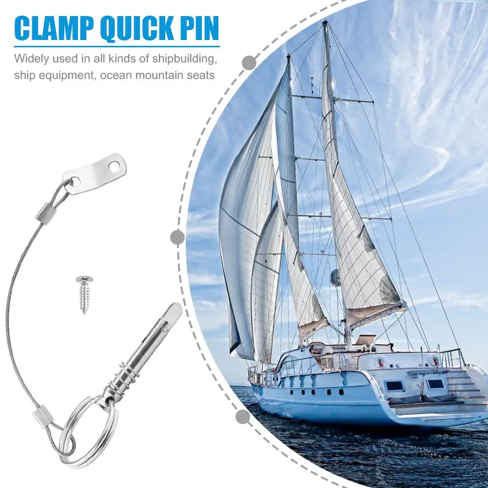 

Quick Release Pin Deck Hinge Hardware Stainless Steel Boat Marine for Outdoor Boat Sea Carrying Decor Accessories