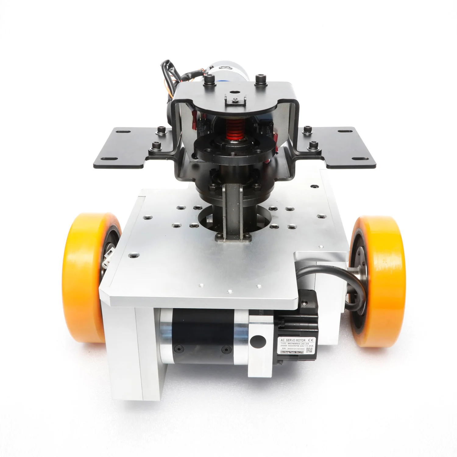 Anti-vibration Structure 400W Servo  AGV Differential Drive Wheel with two steering wheel for AGV AMR Forklift