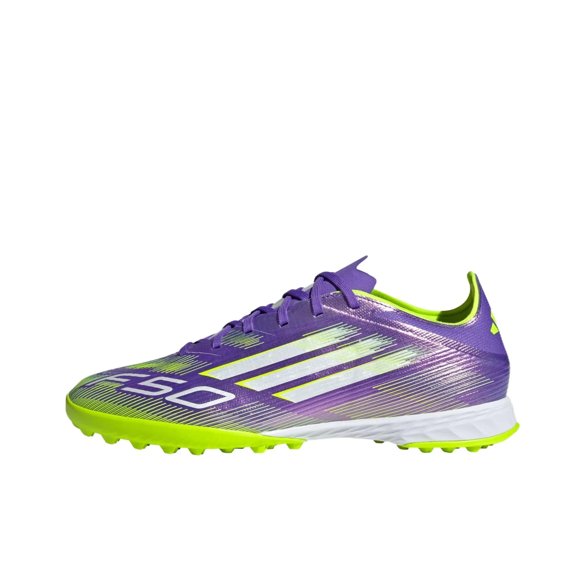 Zapatos de Fútbol Adidas F50 PRO para Césped Artificial, Resistentes a la Abrasión, Unisex, Morado JH7665